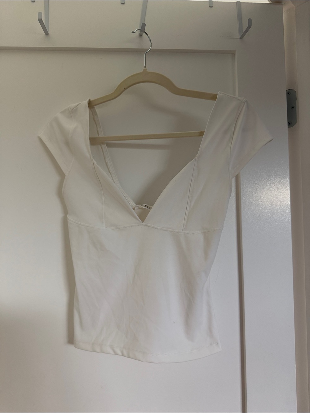 Altar'd State White V-Neck Cap Sleeve Camisole